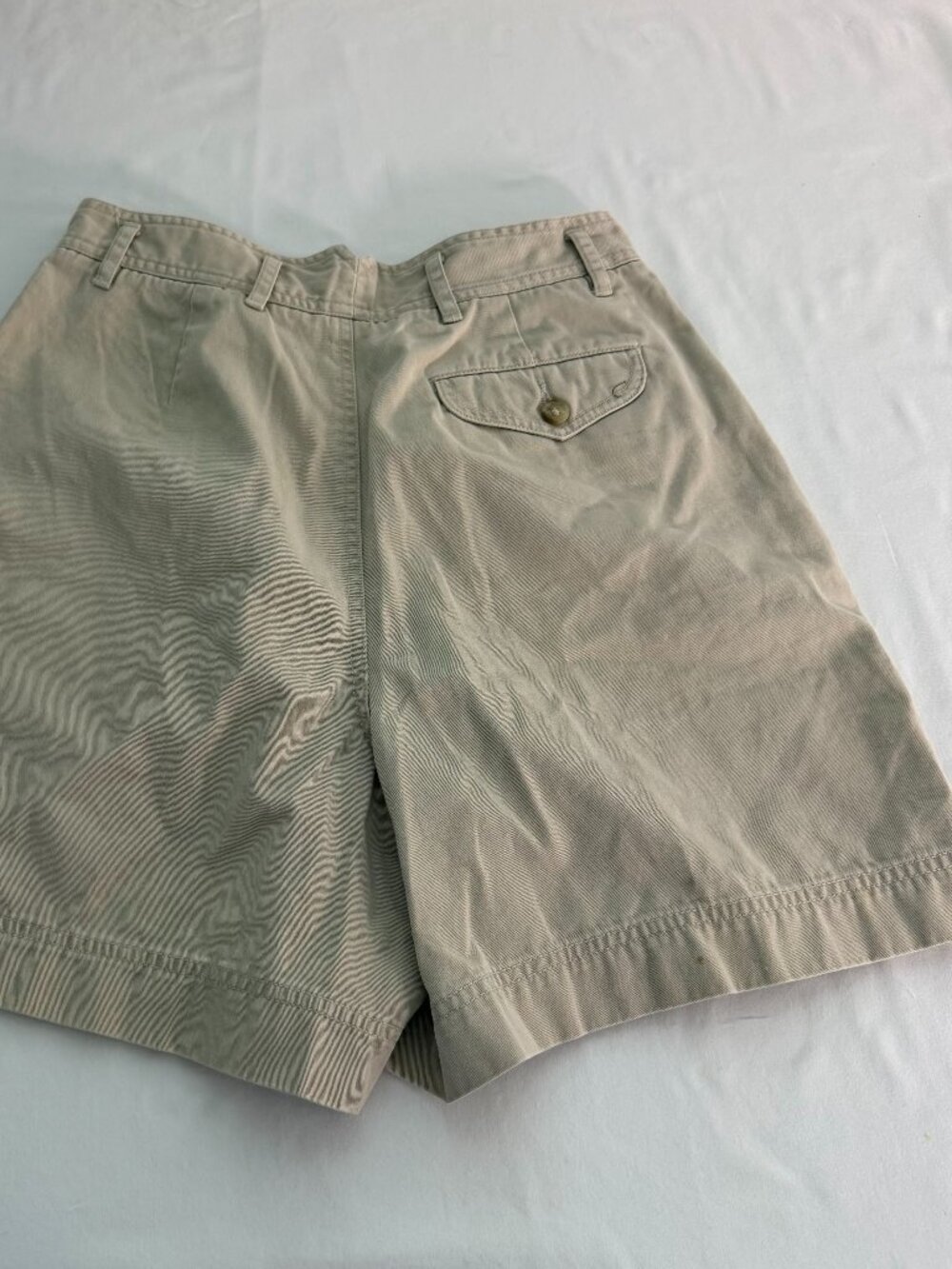 Vintage Limited Khaki Pleated Shorts High Rise Beige Preppy Minimalist Cotton - Picture 6 of 6